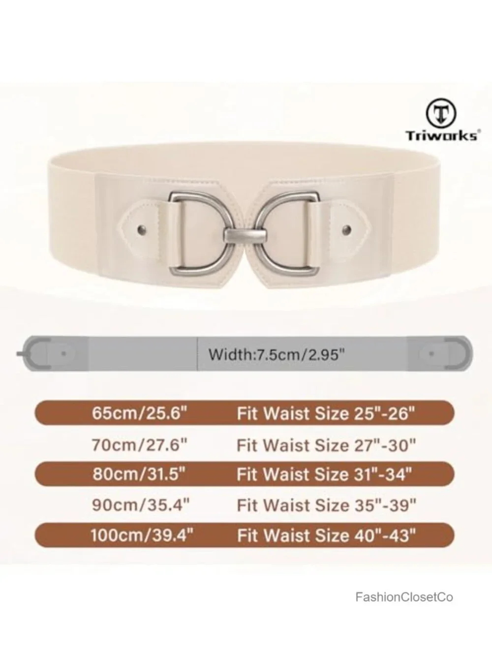 Wide Stretch Belt for Dresses Vintage Chunky Buckle Women Waist Belt